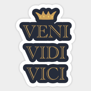 Vini vidi vici Sticker